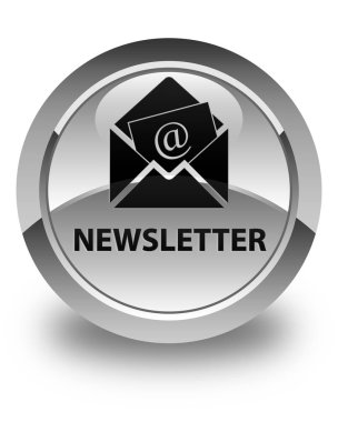 Bülten parlak beyaz yuvarlak düğme