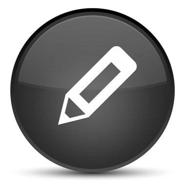 Kurşun kalem simgesini özel siyah yuvarlak düğmesi