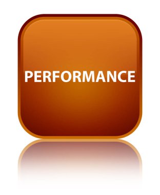 Performans özel kahverengi kare düğme