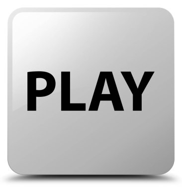 Beyaz kare düğme oynamak