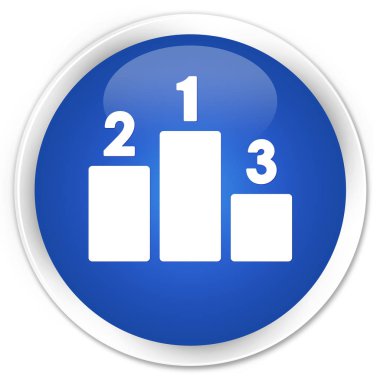 Podyum simge sigorta primi mavi yuvarlak düğmesi