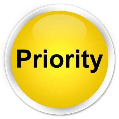 Öncelik sigorta primi sarı yuvarlak düğmesi