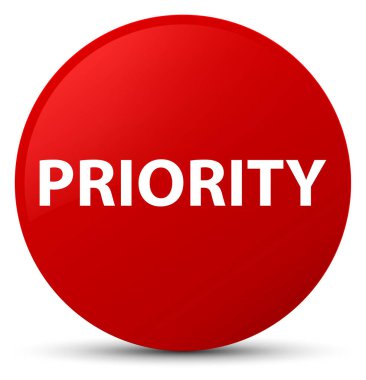 Öncelik kırmızı yuvarlak düğmesi