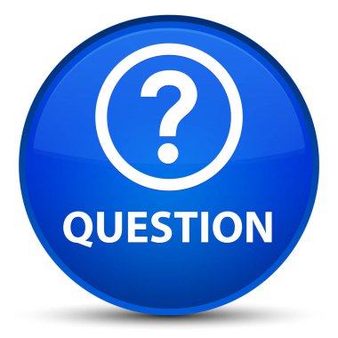 Soru özel mavi yuvarlak düğmesi