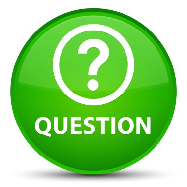 Soru özel yeşil yuvarlak düğmesi