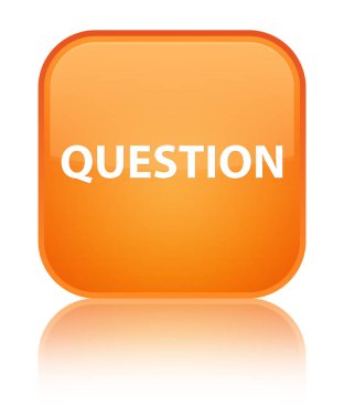 Soru özel turuncu kare düğme