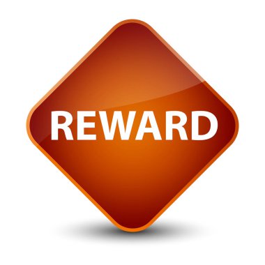 Ödül zarif kahverengi elmas düğmesi