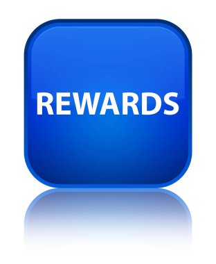 Ödüller özel mavi kare düğme