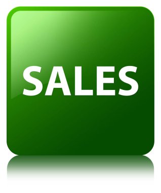 Satış yeşil kare düğme