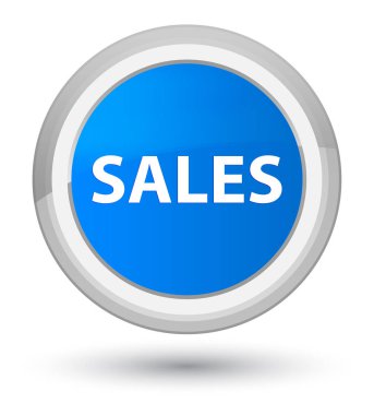 Satış camgöbeği mavi yuvarlak düğmeye Başbakan