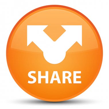 Paylaş özel turuncu yuvarlak düğmesi