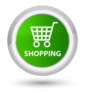 Birinci sınıf yeşil yuvarlak düğmeye alışveriş