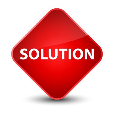 Çözüm zarif kırmızı elmas düğmesi