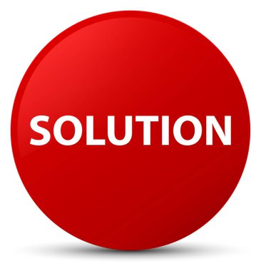 Çözüm kırmızı yuvarlak düğmesi