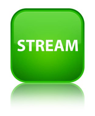 Akışı özel yeşil kare düğme