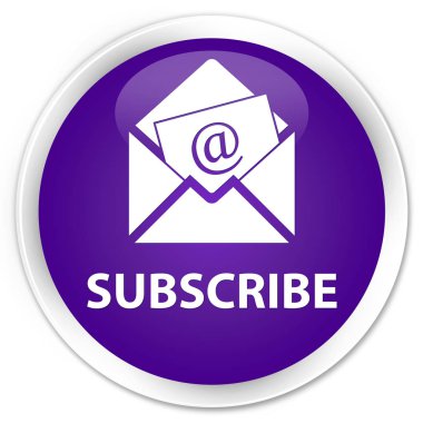 (Haber bülteni e-posta simgesi) sigorta primi mor düğmesini abone