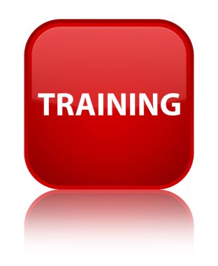 Eğitim özel kırmızı kare düğme