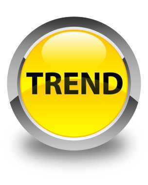 Eğilim parlak sarı yuvarlak düğme