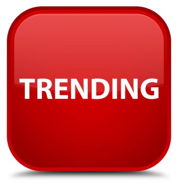 Gidişli özel kırmızı kare düğme