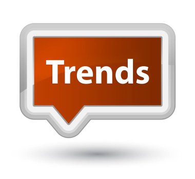 Eğilimleri baş kahverengi banner buton