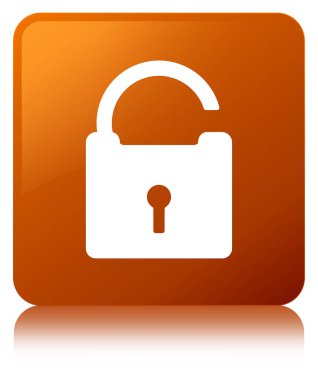 Kutsal kişilerin resmi kahverengi kare düğme kilidini