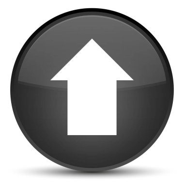 Ok simgesini özel siyah yuvarlak düğmesini upload