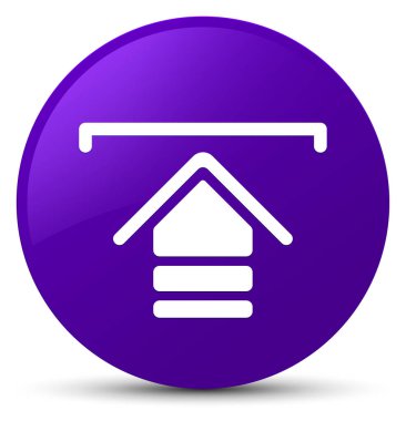 Simge düğmesini mor upload