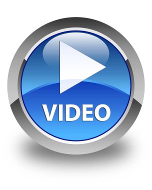 Video parlak düğme mavi