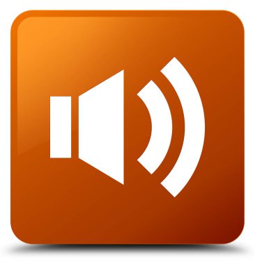 Ses simgesini kahverengi kare düğmesi