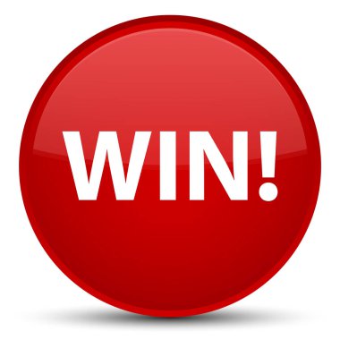 Özel kırmızı yuvarlak düğmeye kazanmak