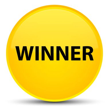 Kazanan özel sarı yuvarlak düğmesi