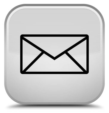 E-posta kutsal kişilerin resmi özel beyaz kare düğme