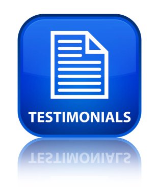 Referansları (sayfa simgesi) özel mavi kare düğme