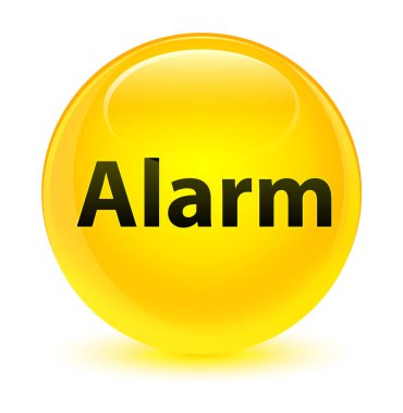 Alarm cam gibi sarı yuvarlak düğmesi
