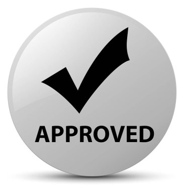 Onaylı (simge doğrulama) düğmesini yuvarlak beyaz