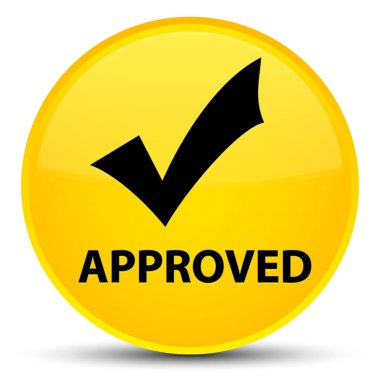 Onaylı (simge doğrulama) özel sarı yuvarlak düğmesi