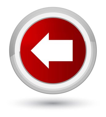 Geri ok simge ilk kırmızı yuvarlak düğmesi