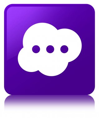 Beyin kutsal kişilerin resmi mor kare düğme