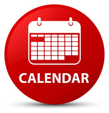 Takvim kırmızı yuvarlak düğmesi