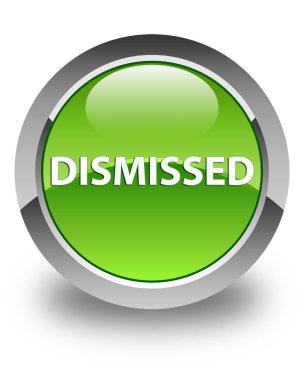 Parlak yeşil yuvarlak düğme reddetti