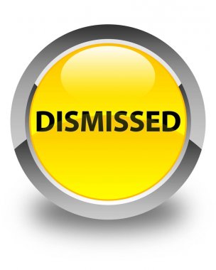 Parlak sarı yuvarlak düğme reddetti