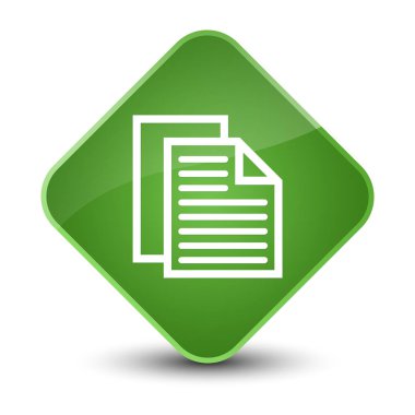 Belge sayfaları kutsal kişilerin resmi zarif yumuşak yeşil elmas düğme