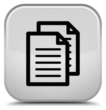 Belgeler simgesini özel beyaz kare düğme