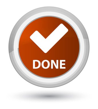 (Simge doğrulama) Başbakan düğmenin kahverengi