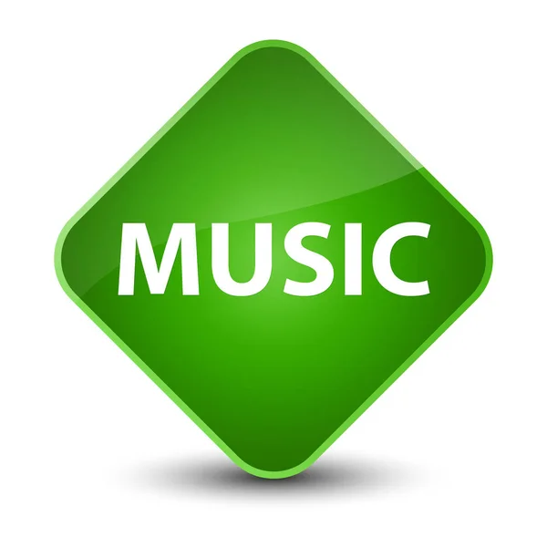 Musique élégant bouton diamant vert — Photo