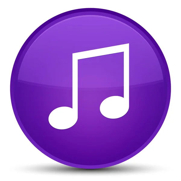 Icône de musique bouton rond violet spécial — Photo