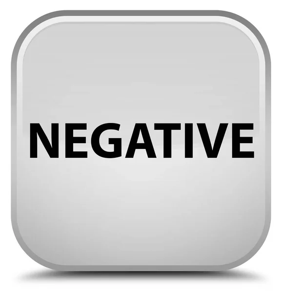 Negative special white square button — Stock Photo, Image