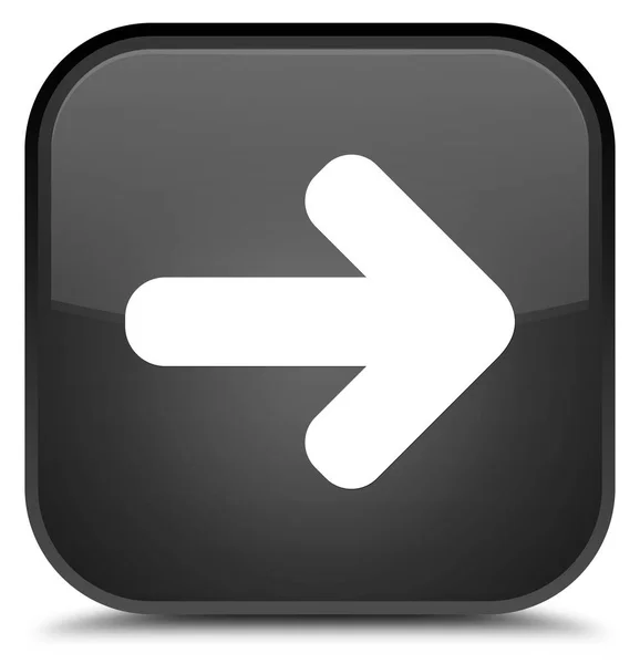 Next arrow icon special black square button — Stock Photo, Image
