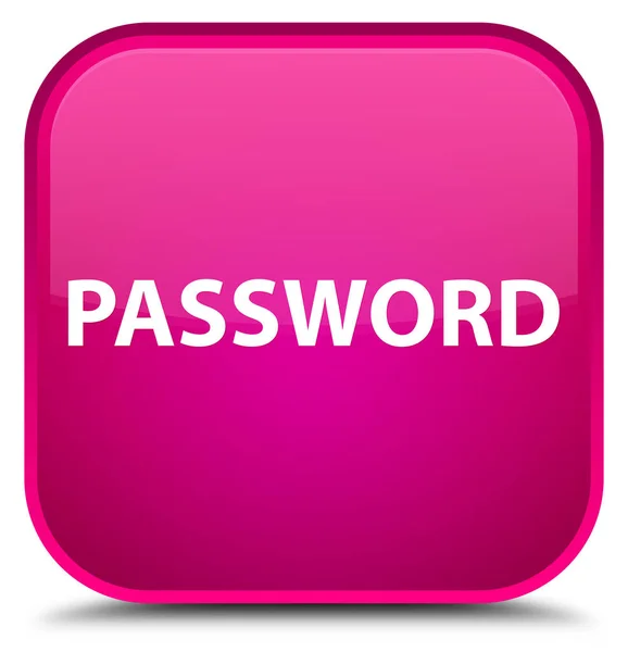 Speciale roze vierkante knop wachtwoord — Stockfoto