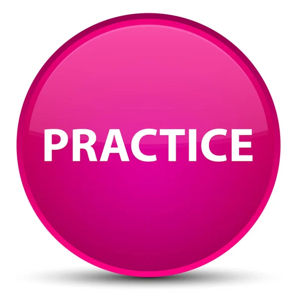 Practice special pink round button — Stock Photo, Image